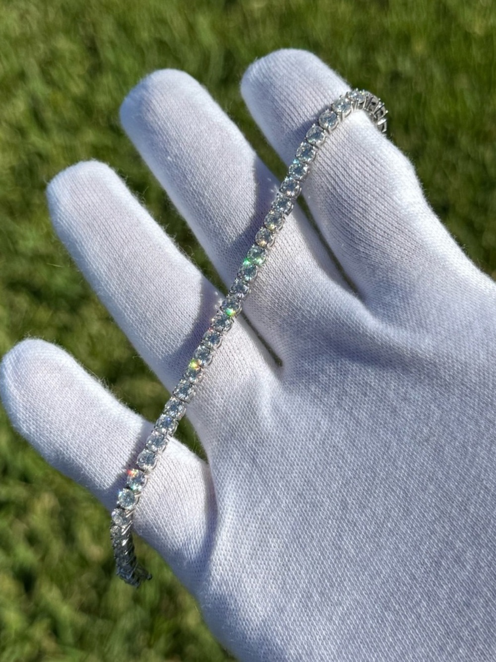 925 Silver, 11.7CTW Moissanite
Tennis Bracelet - 6.5”